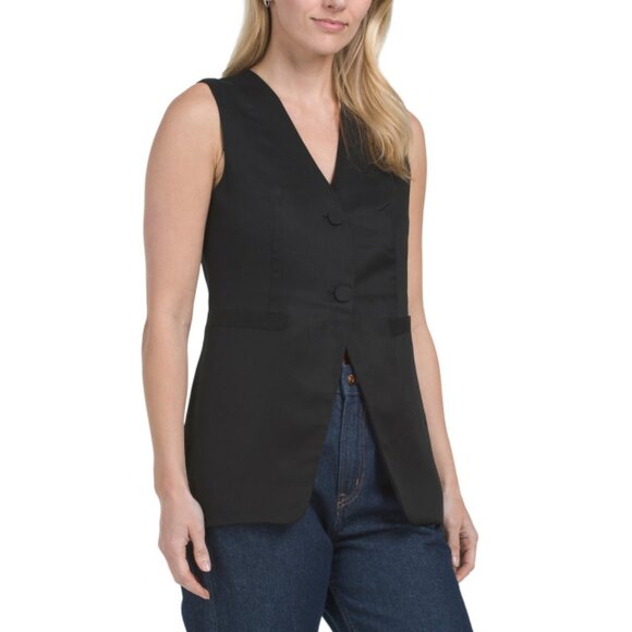 BELLE VERE Black Tailored Vest - Picture 1 of 2